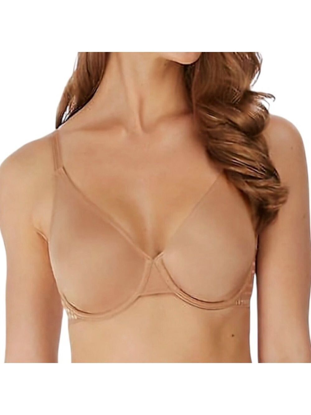 Wacoal Respect Praline seamless bra tan underwire t shirt bra 32 C